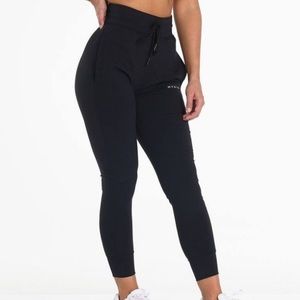 NVGTN jet black joggers